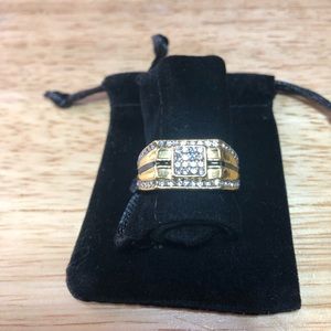 Mens Gold Tone Ring